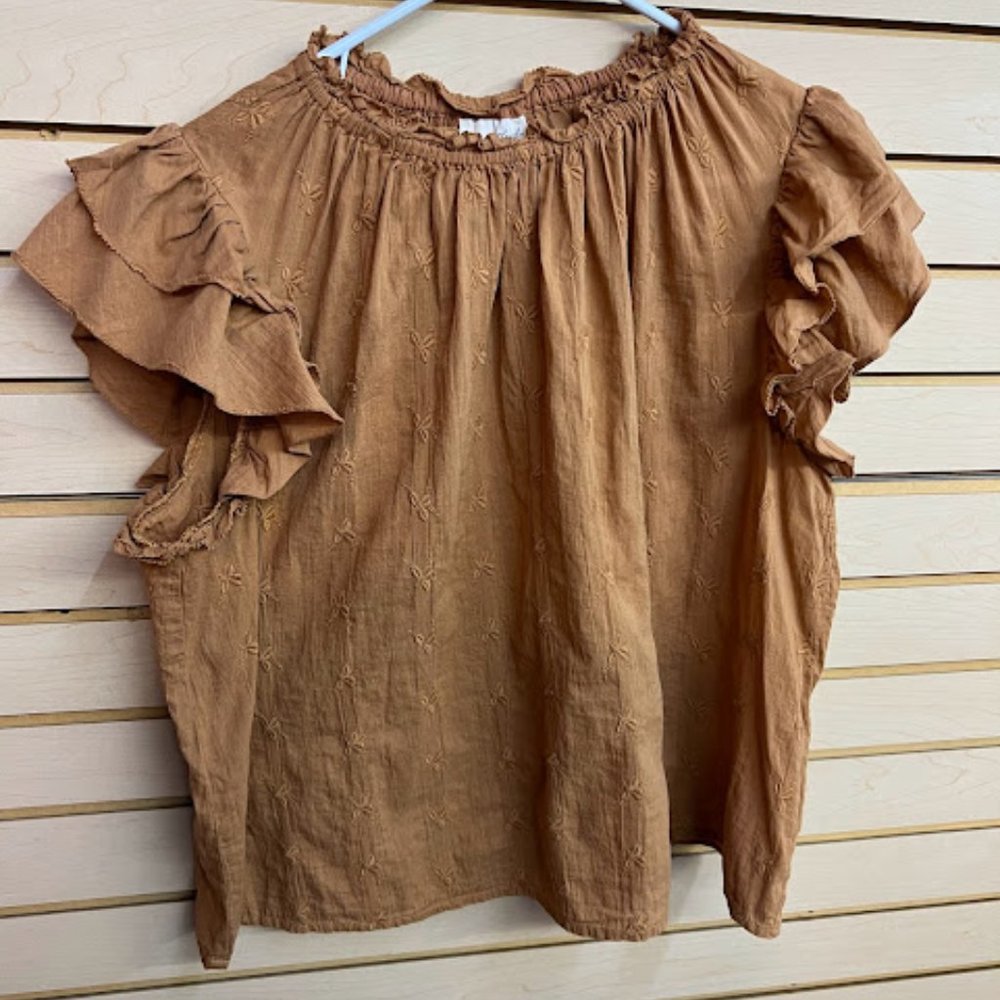 Brown Floral Tunic